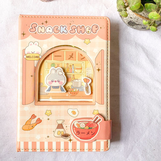 NB-32K-6283-#2 Snack Shop Kawaii Premium Notebook | Diary | Undated Planner