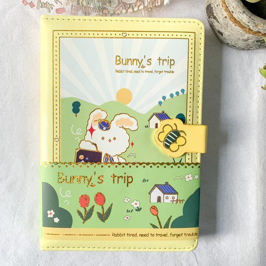 NB-32K-6287-2 Bunny's Trip Cute Kawaii Premium Notebook | Diary