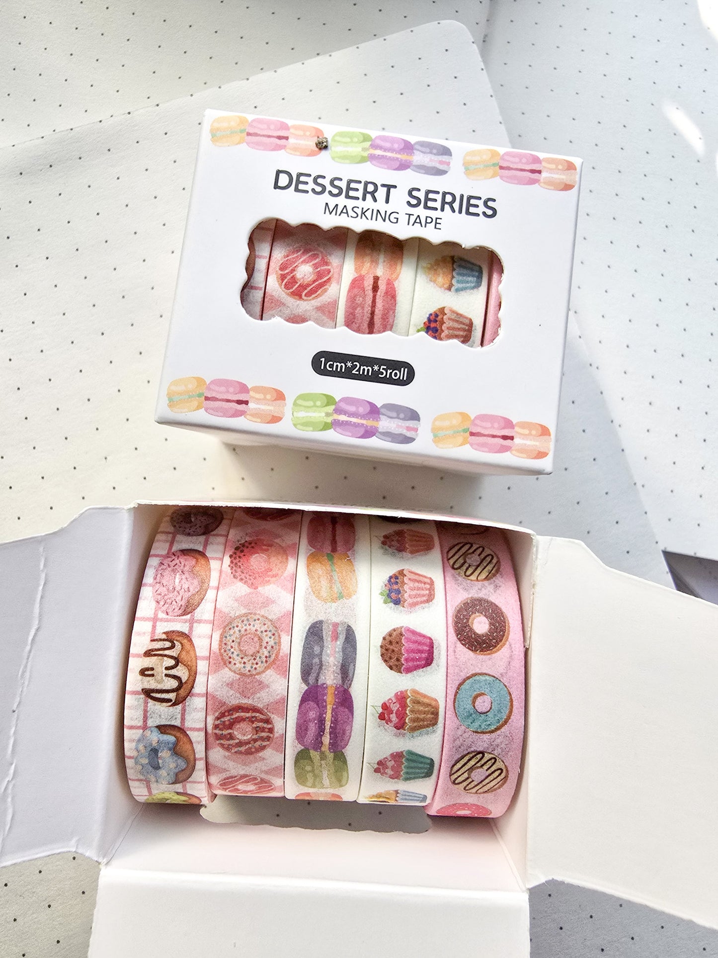 xmjd3089d- 1 Dessert Series Washi Tape Set | 1cm* 2m  set of 5