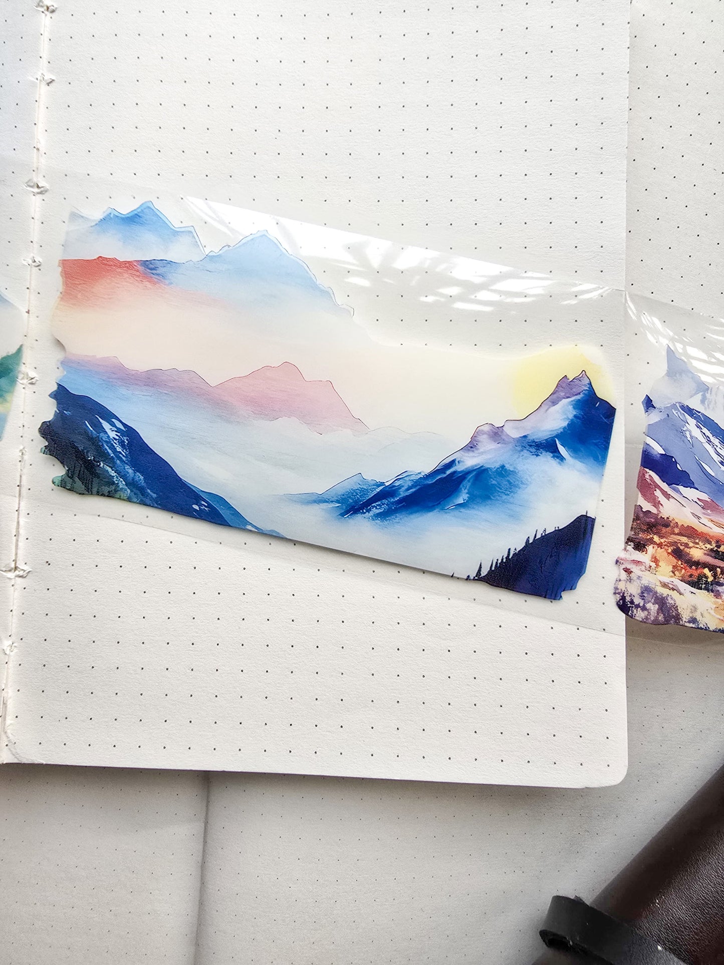 Lyly202-2 Sunset Greek Scenery Precut Sticker Roll