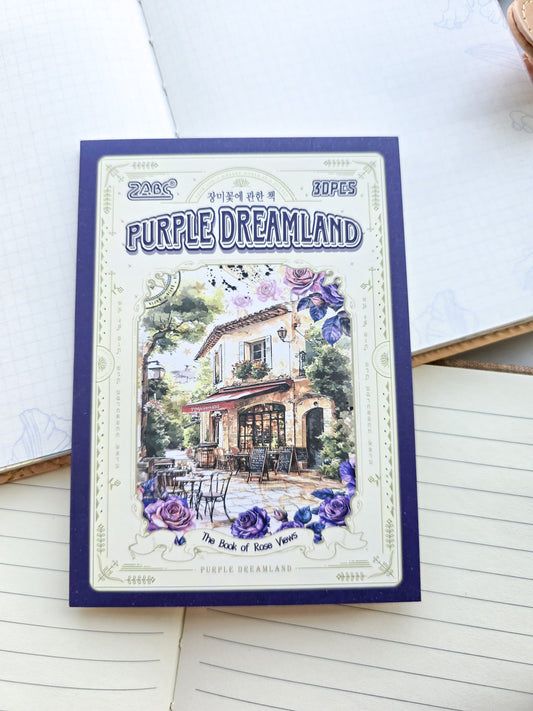 Gjdc601 Journal Paper Book | Purple Dreamland | 30 Pages 100*140mm