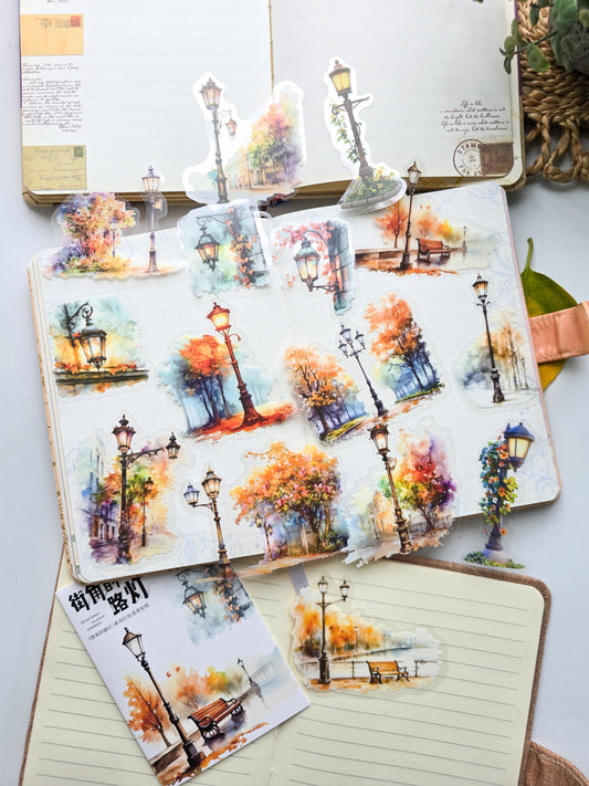 Jjld003 Street Light Pet Sticker | 15 pcs