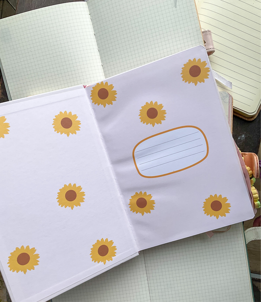 Blooming Sunflower Notebook|A5 Notebook Ruled| Hard Cover| BG-A5-12465-4|96 Pages
