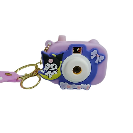 Kuromi Camera| Cute Anime Design| Cute Mini Camera Keychain With Light Effect|Purple