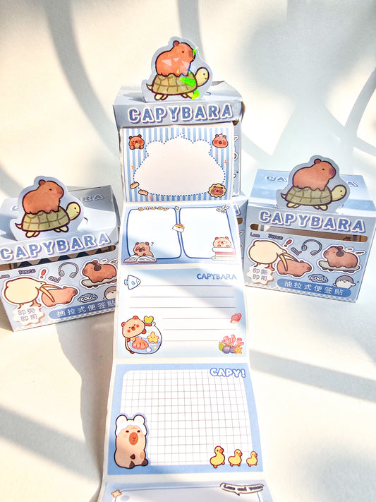 CM2757#4 1 pc Kawaii Sticker Roll Brown | 48 pcs Stickers | Paper Stickers | CAPYBARA
