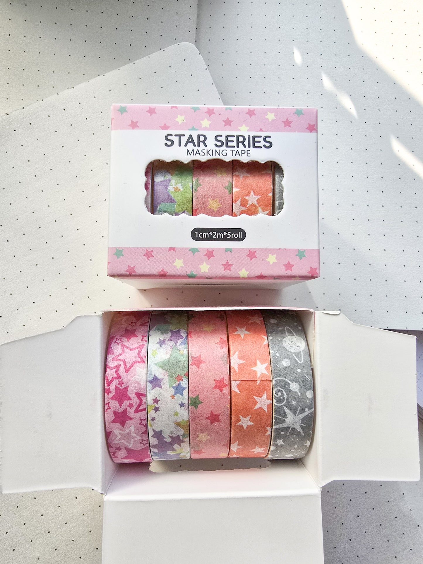 xmjd3089b -2 Star Series Washi Tape Set | 1cm* 2m  set of 5