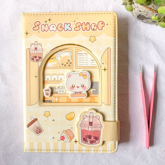 NB-32K-6283-#3 Snack Shop Kawaii Premium Notebook | Diary | Undated Planner