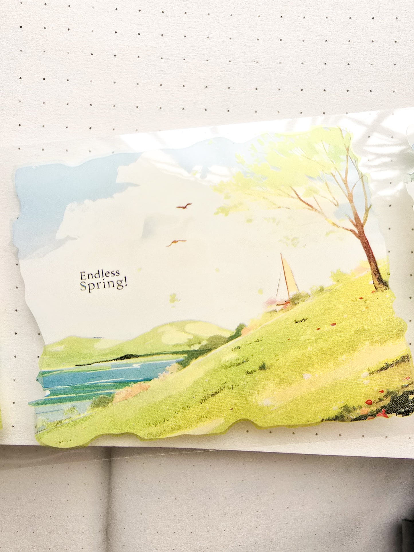 Lyly201-1 Sunset Greek Scenery Precut Sticker Roll