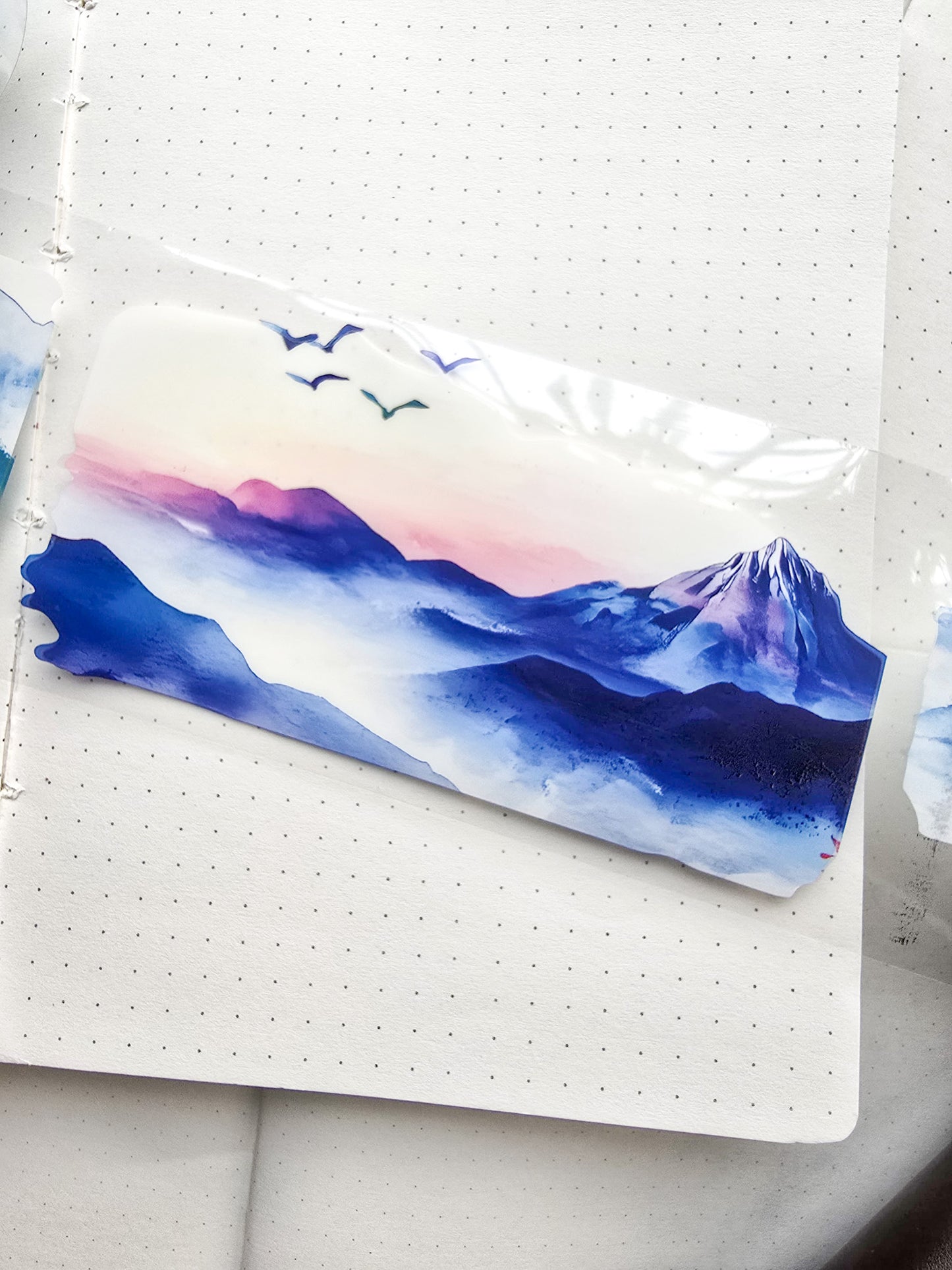 Lyly202-2 Sunset Greek Scenery Precut Sticker Roll