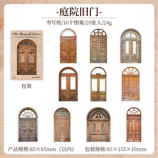 Mcgs004 Journal Craft Material 350Gsm paper | The Story Of Doors Collection| 85*85 mm   20 pcs (Copy)