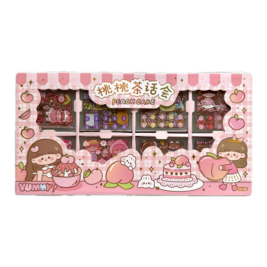 Kbx-2113b pink - Kawaii Decorative Sticker Pack | Cute Cute Planet | Cartoon Kawaii Series | 200 sheets