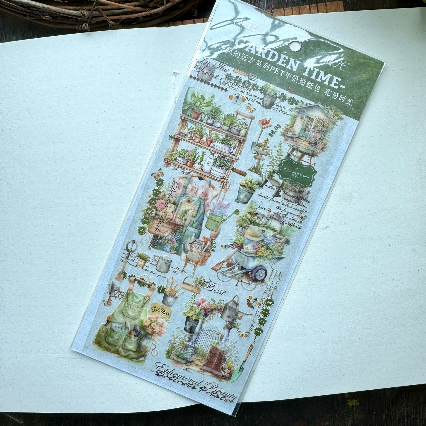 Mg0230745 Garden Time Sticker 2 Sheets