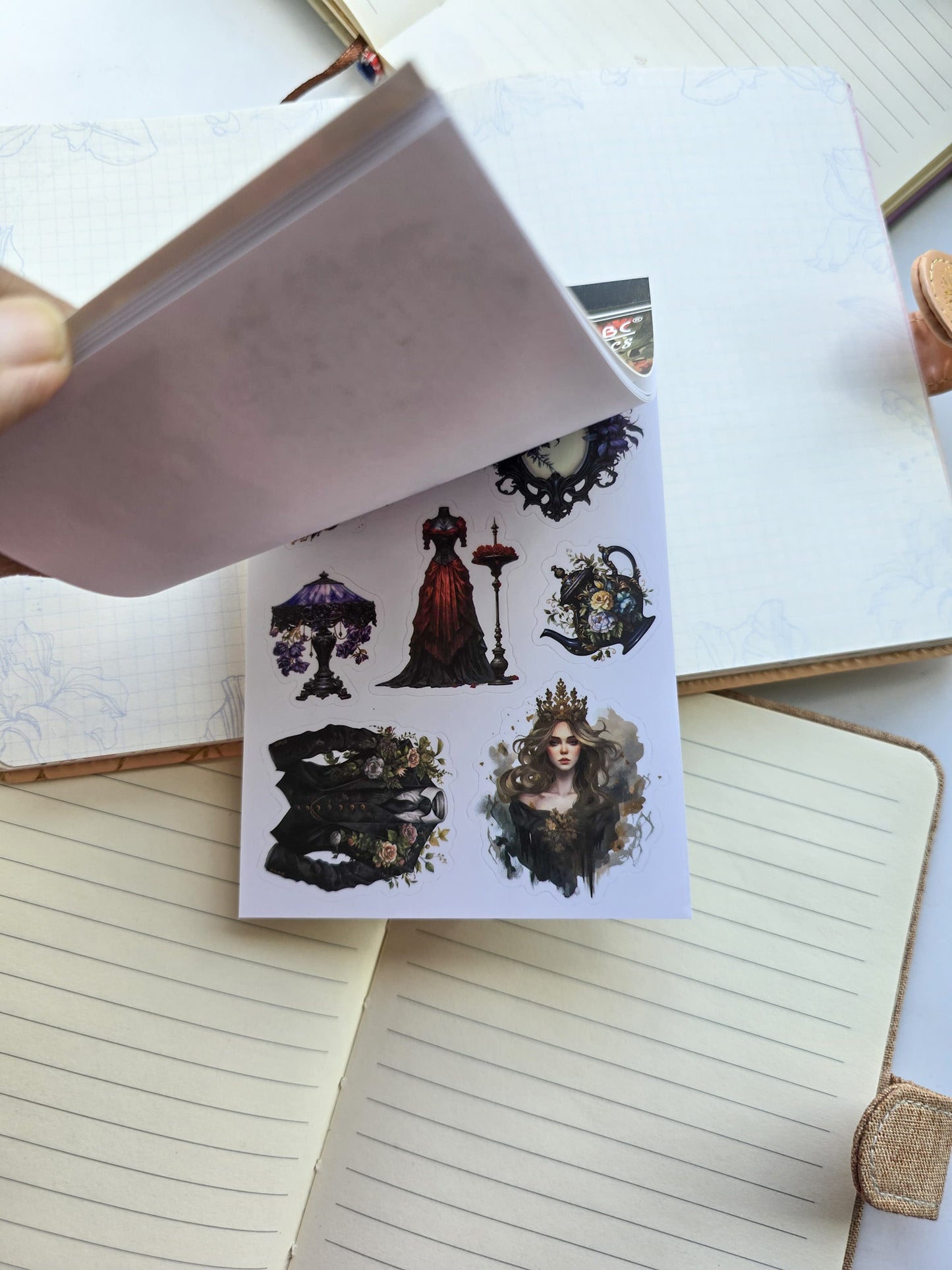 Smjsg401 Paper Sticker Book | Fallen Doll | 20 Pages 100*145mm PreCut Sticker