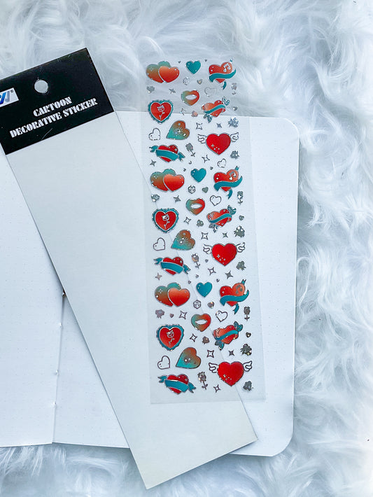 WX-TB|G-10|  Decorative Sticker| PET | Transparent Sticker |