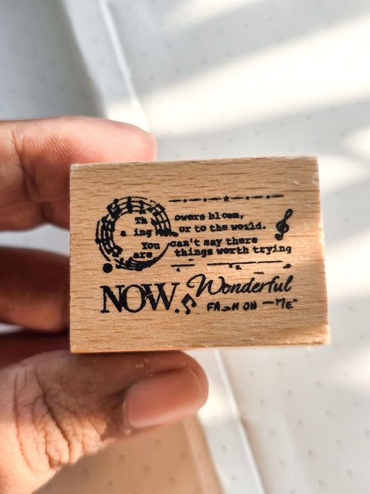 MGYJ601-5 Wooden Stamp Letter