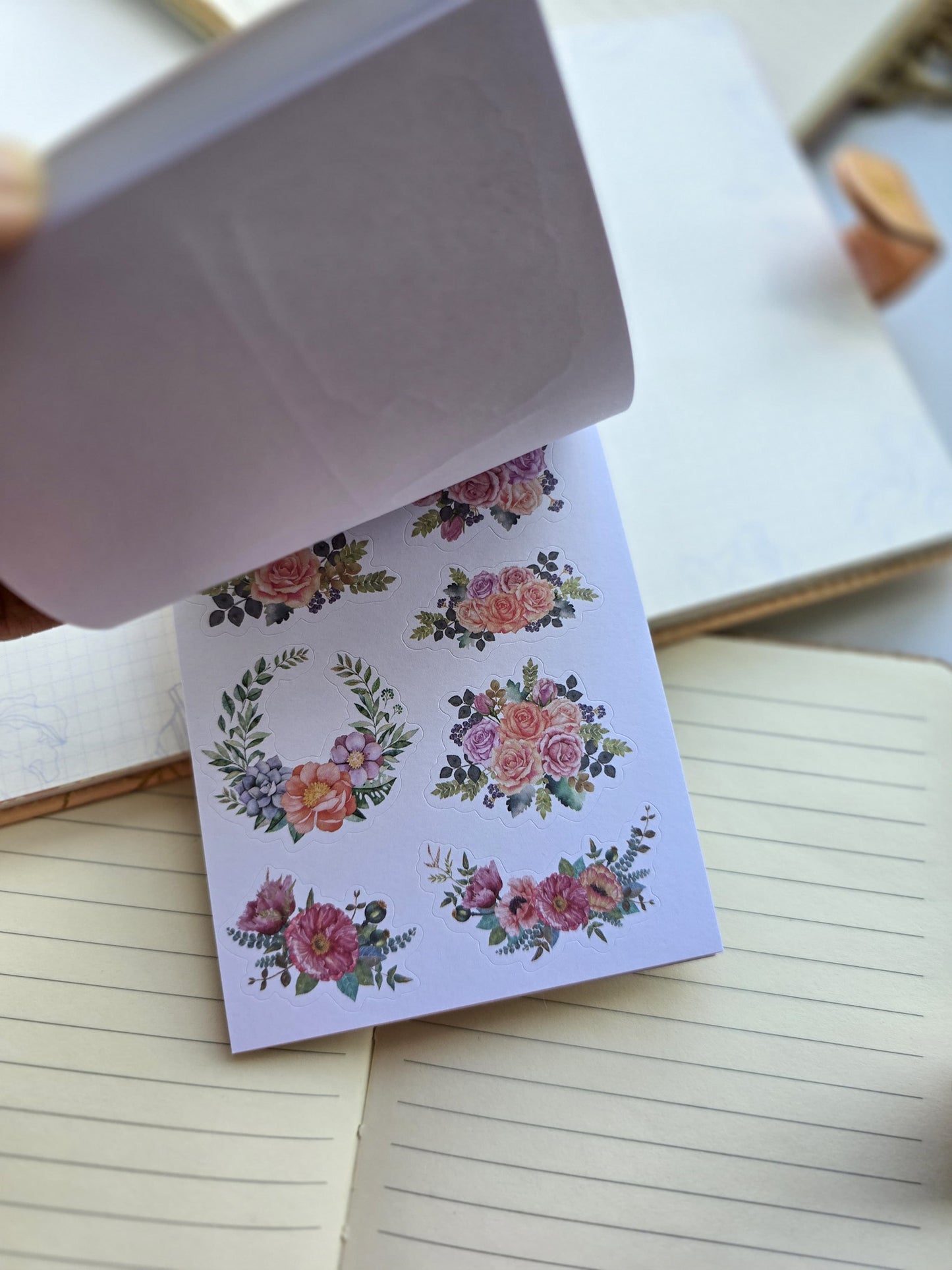 Smjsg402 Paper Sticker Book | Coffee Enjoyable | 20 Pages 100*145mm PreCut Sticker