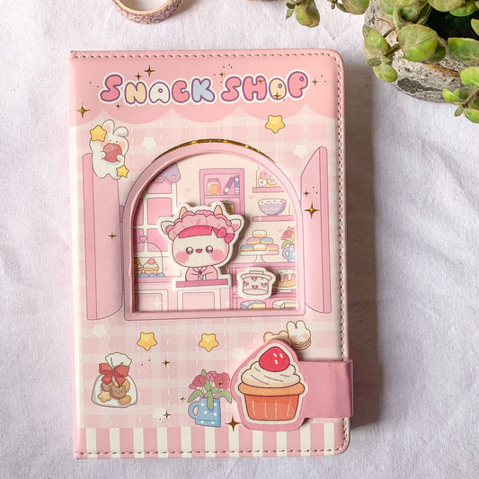 NB-32K-6283-#4 Snack Shop Kawaii Premium Notebook | Diary | Undated Planner