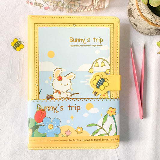 NB-32K-6287-4 Bunny's Trip Cute Kawaii Premium Notebook | Diary