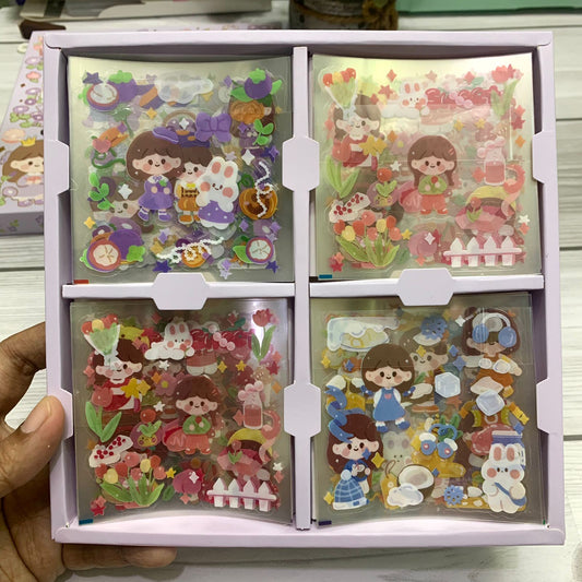 #4 DS-KBX-2047 Kawaii 100 Sheets Sticker Set Box | Cute Stickers | 100 Sheets