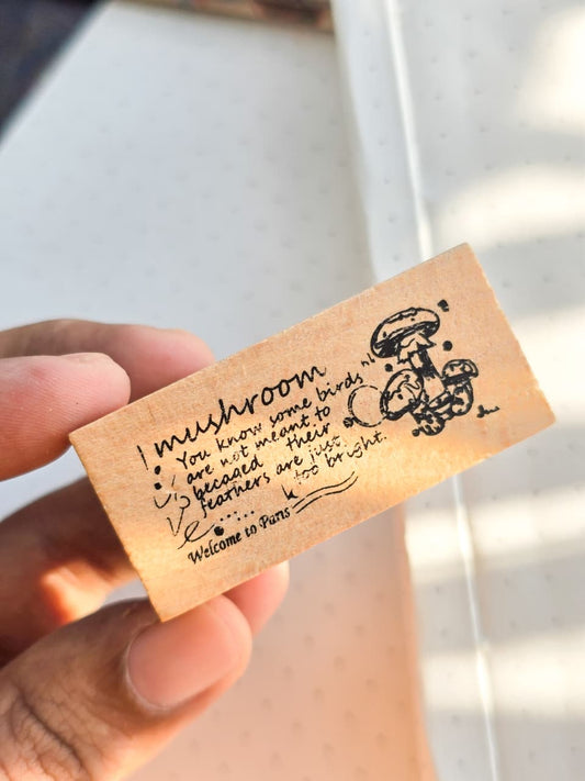 MGYJ603-7 Wooden Stamp Flower Letter