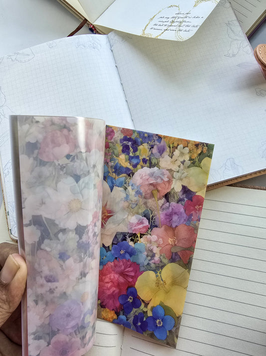 Wyhz 402 PET Sticker Book Floral | Cicadas | 20 Pages 14x10cm