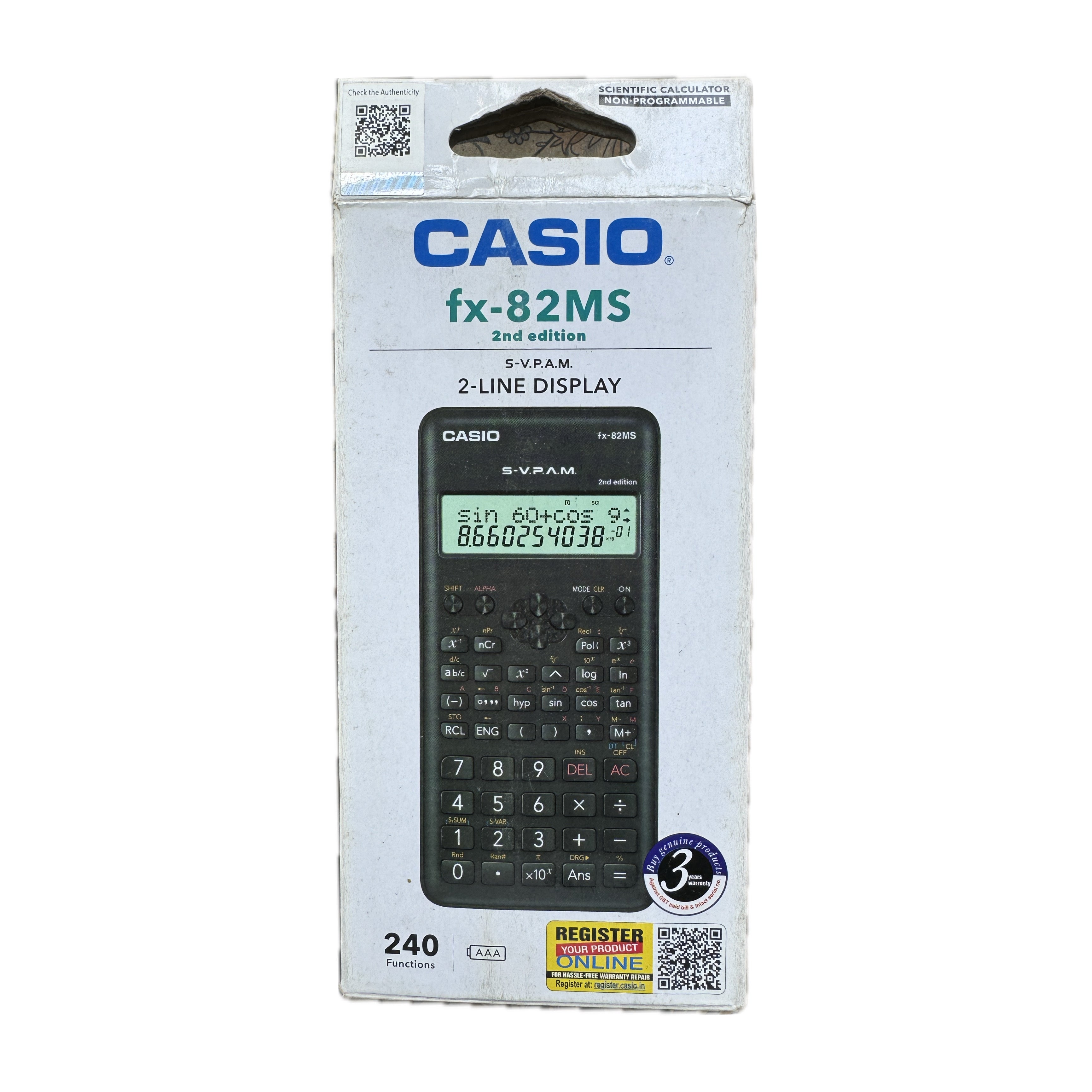 Casio Fx 82MS 2nd edition Adriti s Home