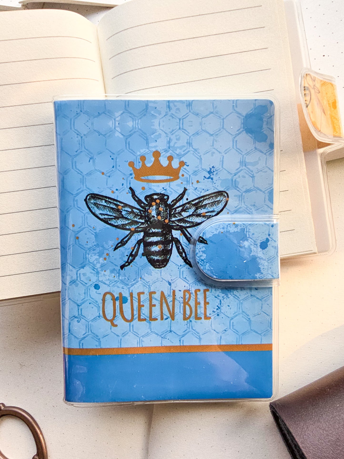 1500-35 QueenBee NoteBook Ruled Pages Blue