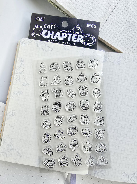 Mxlx404 Clear Stamp Cat Planner  | 95*150mm