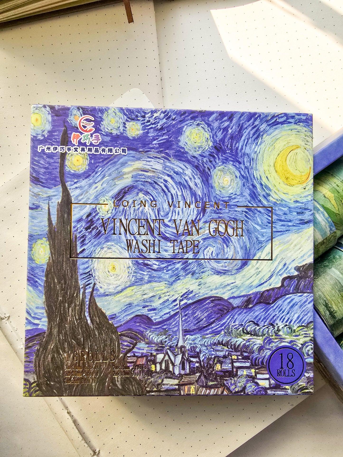 Xmjd3064 Loing Vincent Vincent Van Gogh Washi Tape Collection | 18 Rolls* 2m