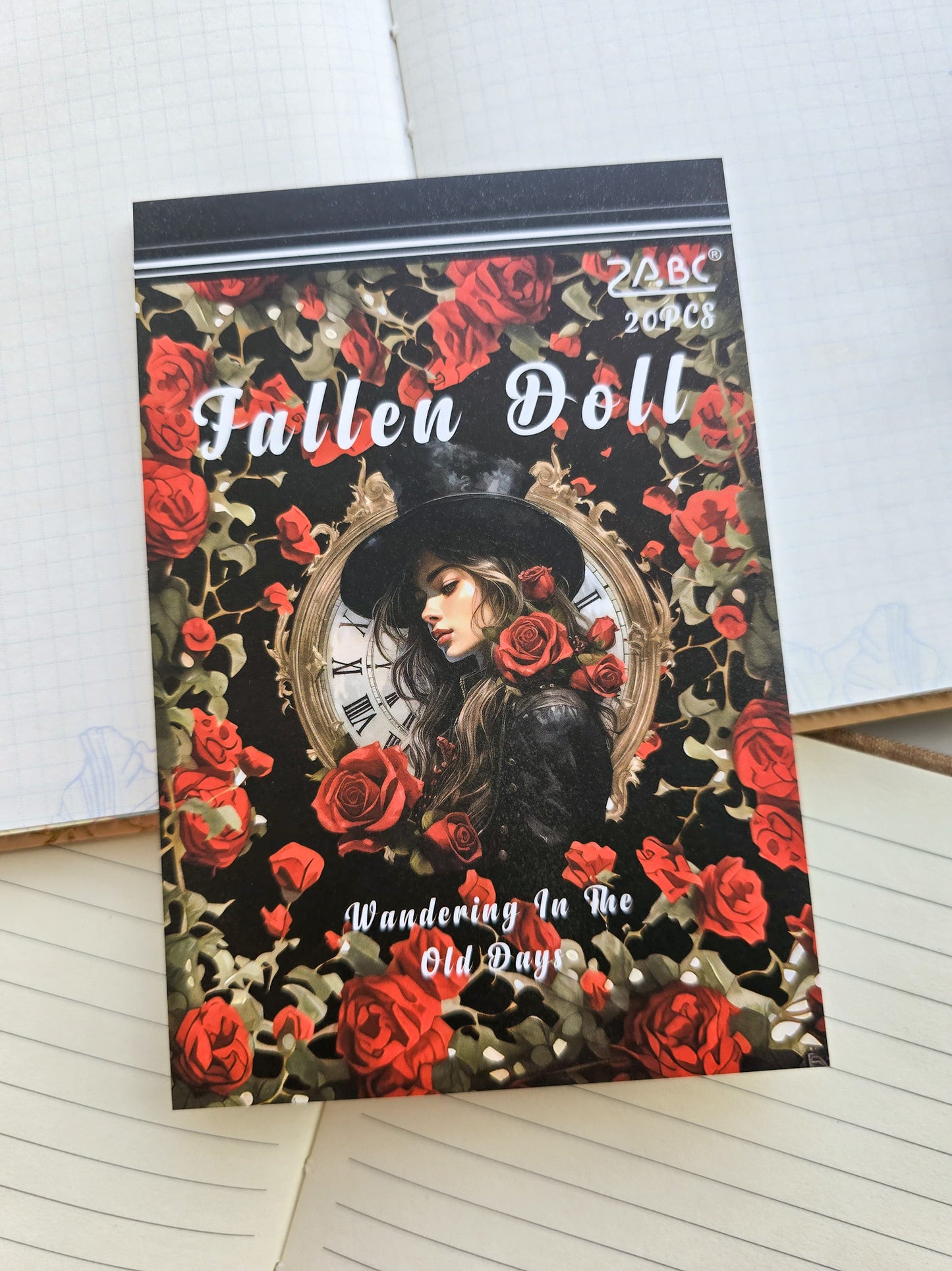 Smjsg401 Paper Sticker Book | Fallen Doll | 20 Pages 100*145mm PreCut Sticker