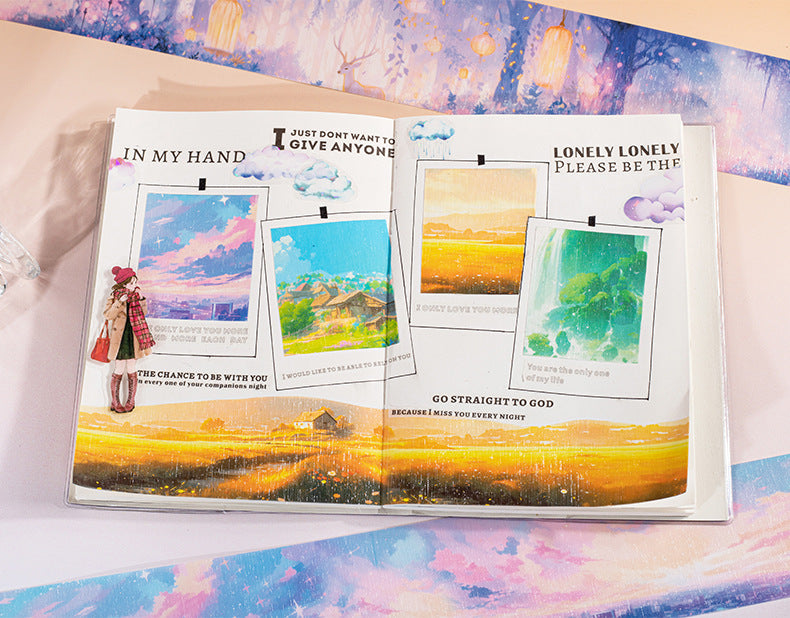 MHD-TYMJ004- Sky Theme Translucent PET Sticker Roll