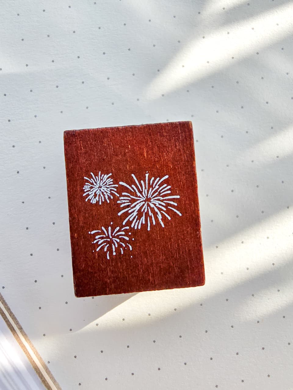 YYZY402-4 Wooden Stamp Fireworks