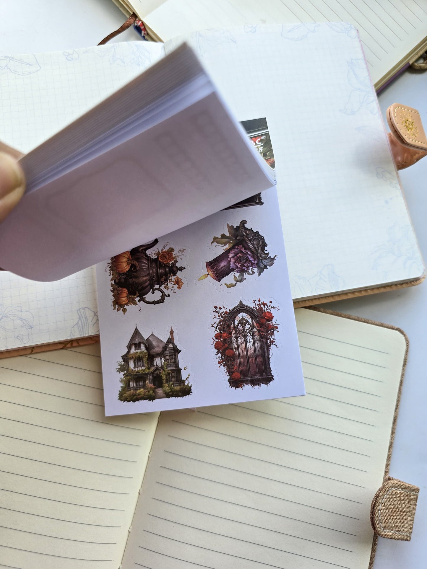 Smjsg401 Paper Sticker Book | Fallen Doll | 20 Pages 100*145mm PreCut Sticker