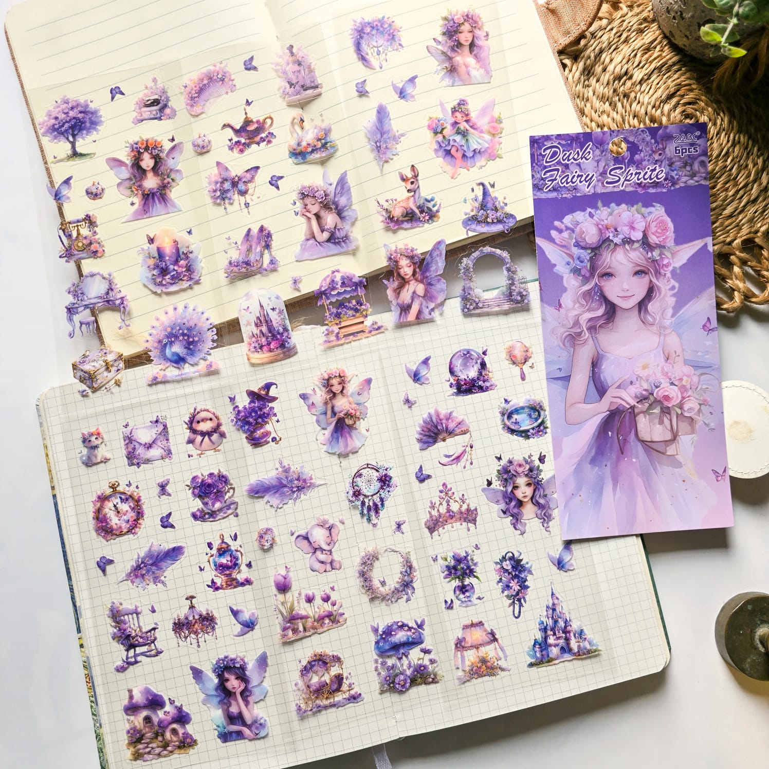 Fantasy Star Language XYHM403 - sticker pack Star Language Flower Dream series retro cut fil ...