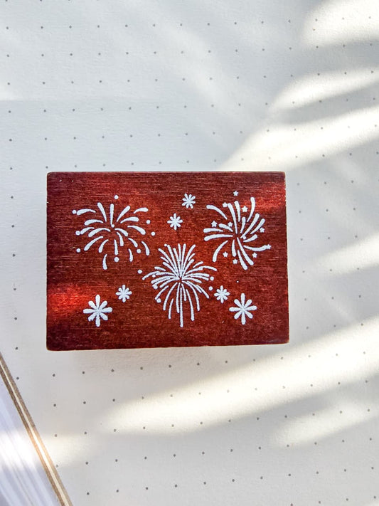 YYZY402-2 Wooden Stamp Fireworks
