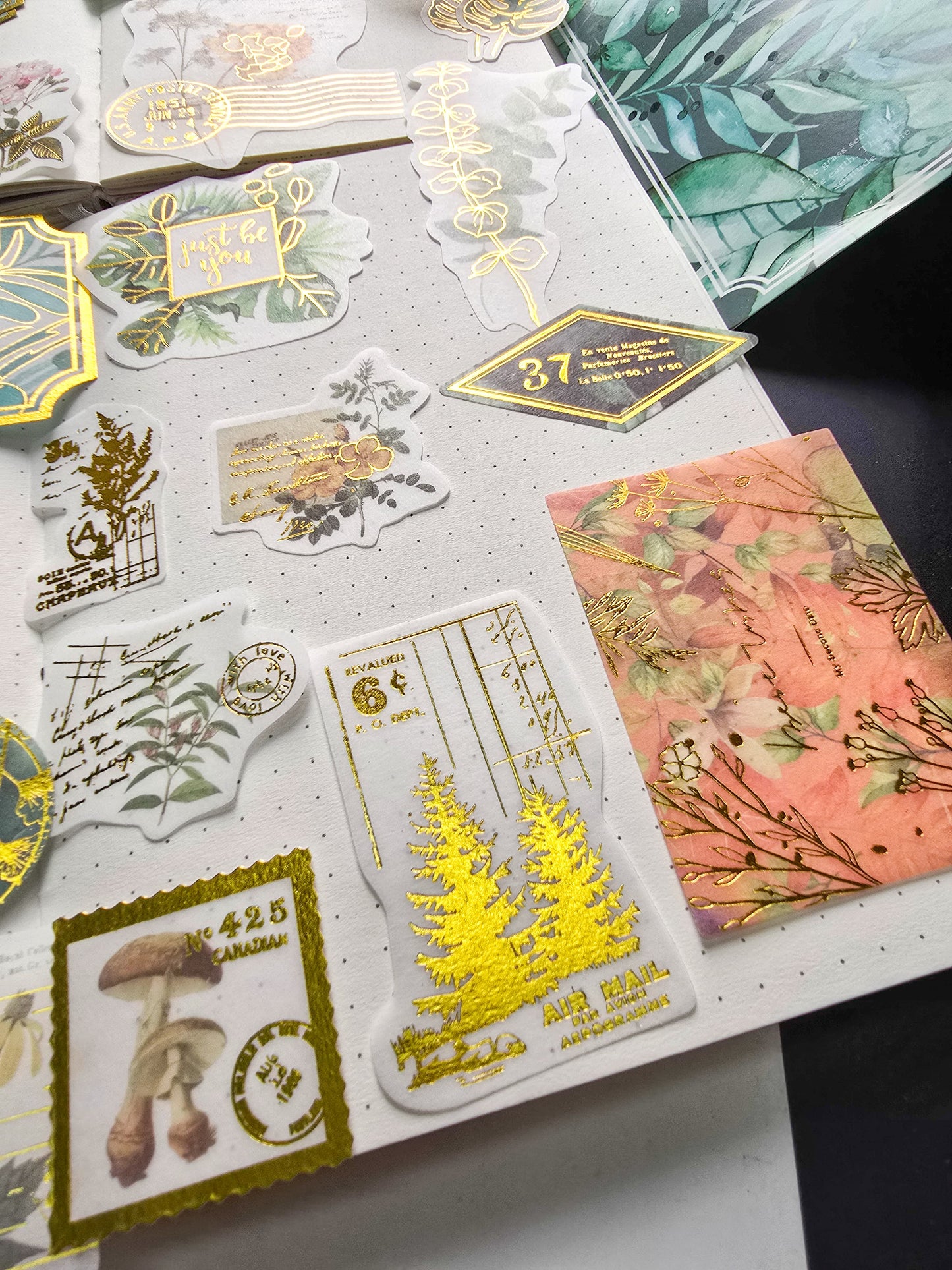 MMK06C114 NATURAL COLLECTION DECO STICKER 60 PC