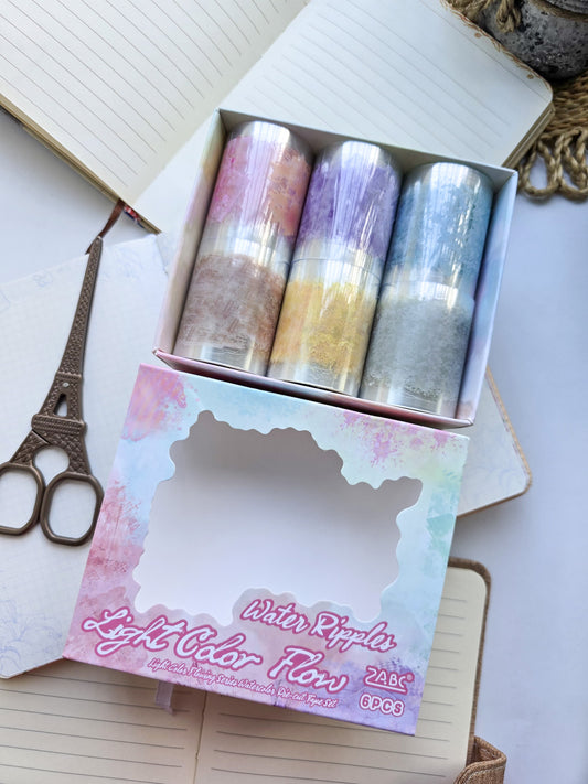 Dcly201 PET Colour Sticker Roll Box | 6 Sticker Rolls 50mm*2m