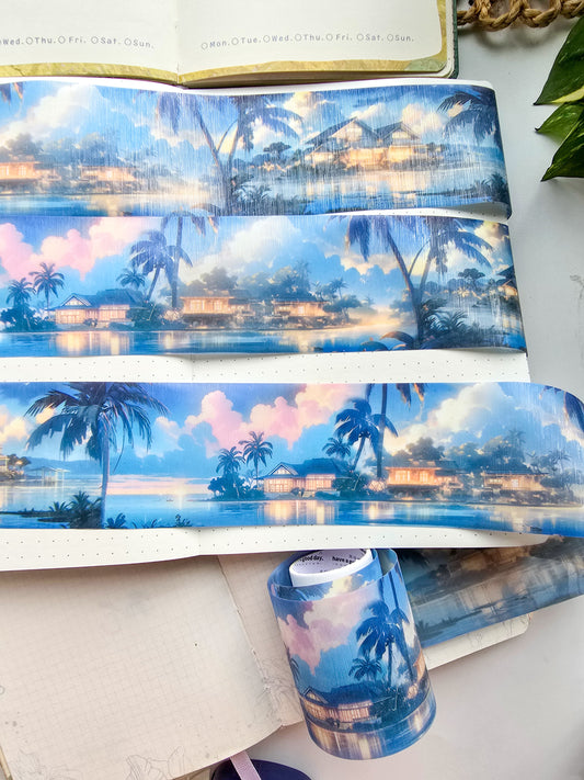 MHD-TYMJ005- Scenery Theme Translucent PET Sticker Roll