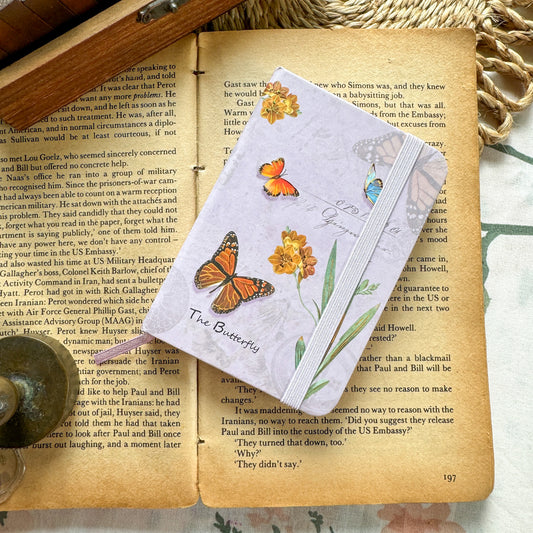 Butterfly Mini Notebook vintage 3781-14L   B | Notebook A7 | Diary