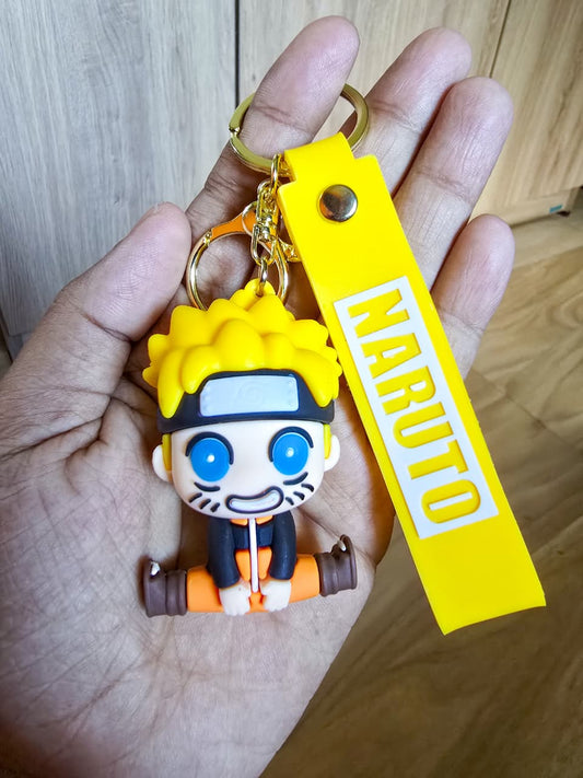 Naruto Key Ring| New Doll Model Keychain Anime Figures| Yellow