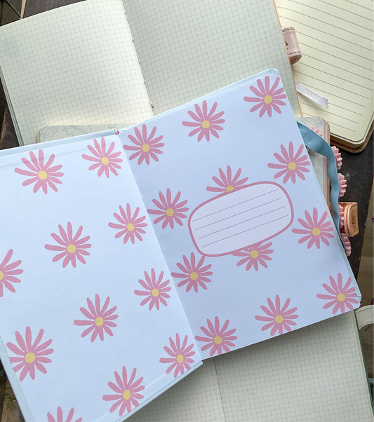 Blooming Daisy Notebook|A5 Notebook Ruled| Hard Cover| BG-A5-12465-2|96 Pages
