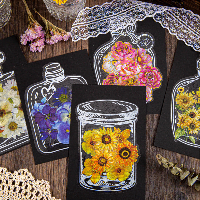 Rmlm002 Transparent Jar Sticker | Dream Collector series | 4*5 20 pcs. 95*140mm