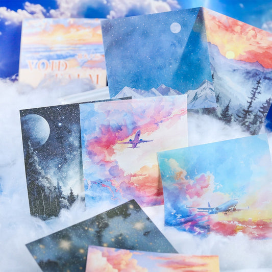 Kzjj006 Void Realm Journal Paper Pack Paper&Vellum| Void Nature Collection | 10x2 20 pc.  | 100*100mm
