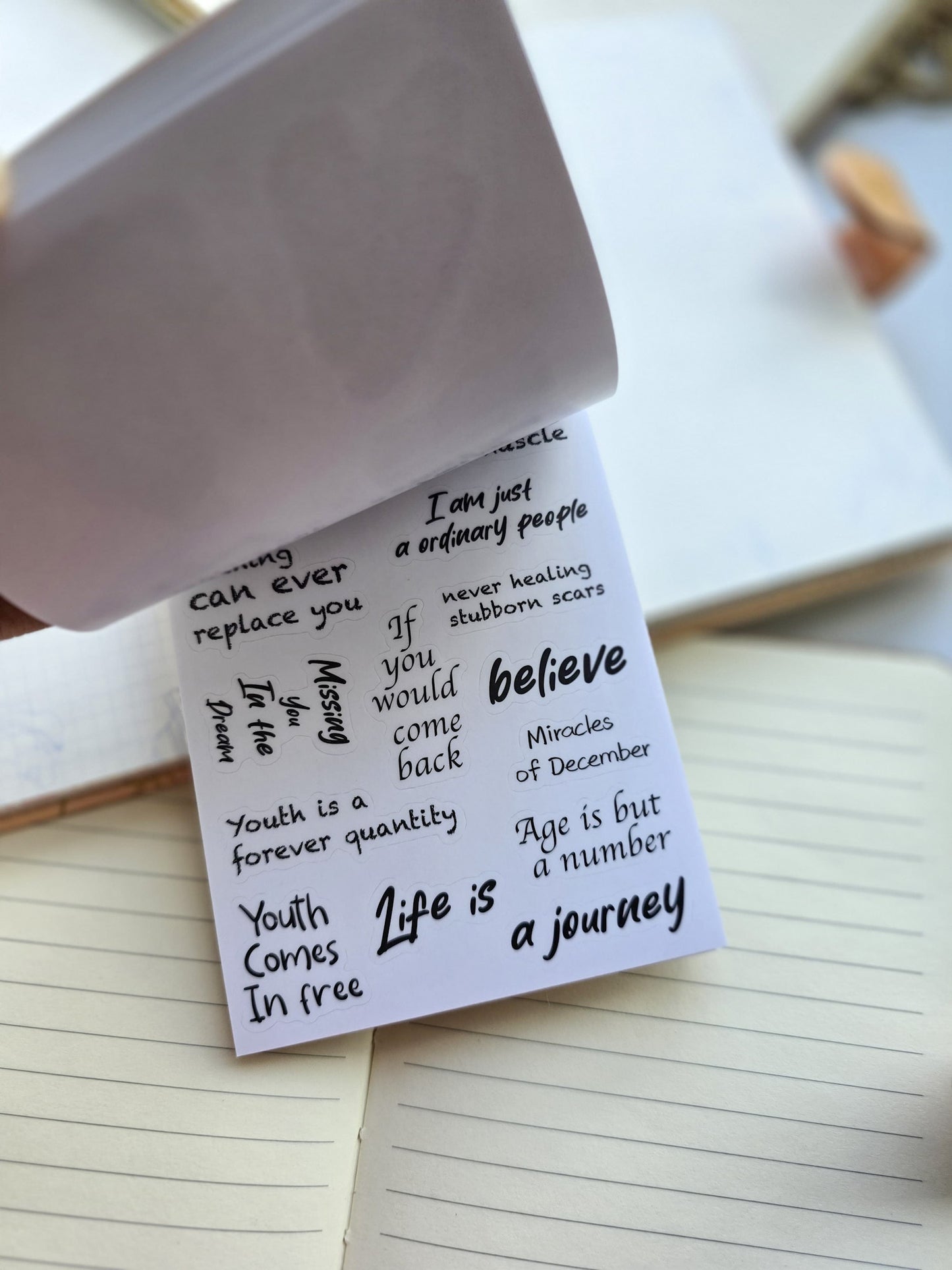 Smjsg402 Paper Sticker Book | Coffee Enjoyable | 20 Pages 100*145mm PreCut Sticker