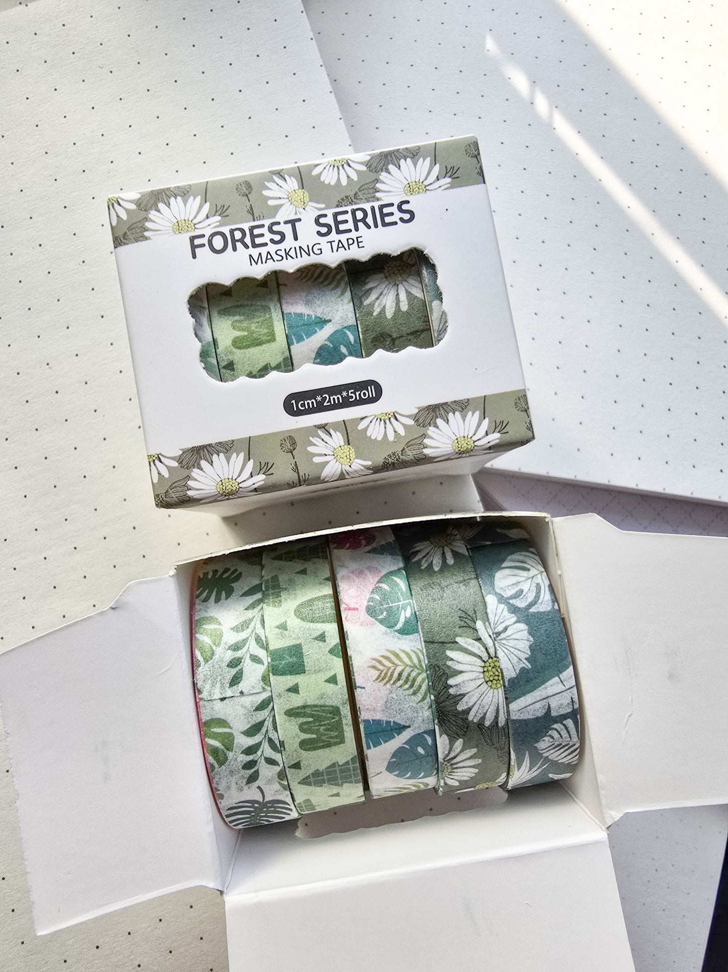 xmjd3089a- Forest Series Washi Tape Set | 1cm* 2m  set of 5