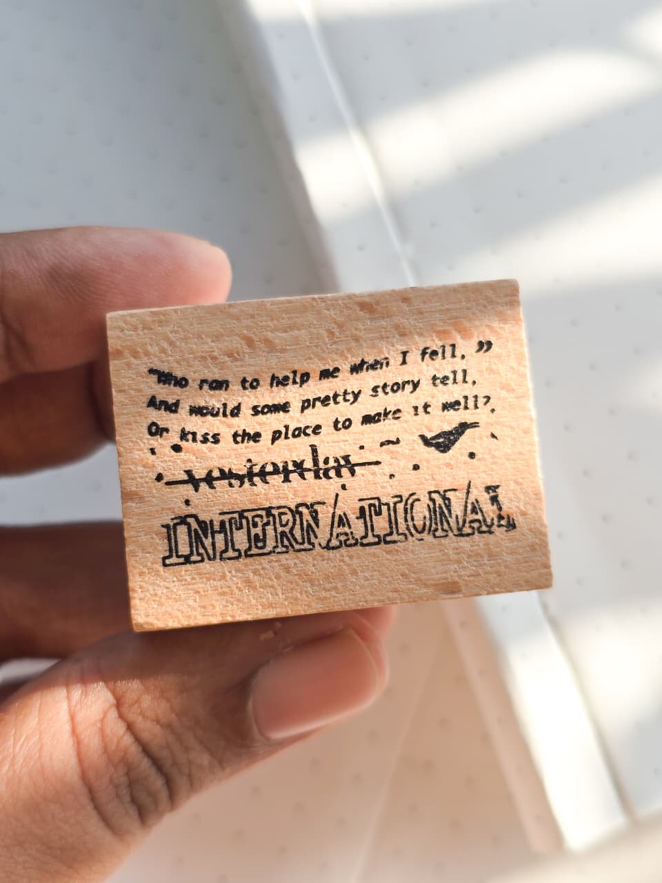 MGYJ601-2 Wooden Stamp Letter