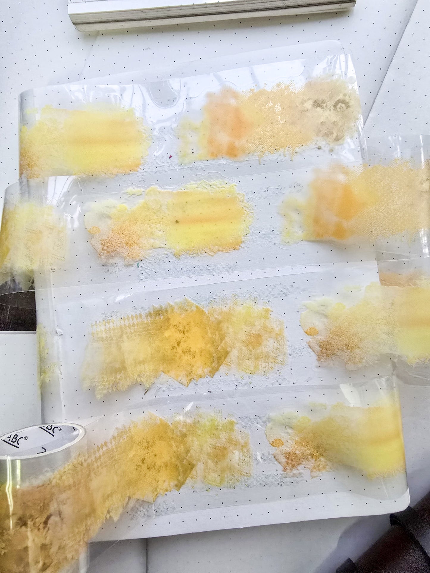 DCLY-201 Water Colour Ripples Light Colour Flow | Water Colour Series Pet Tape Sticker Roll Set of 6