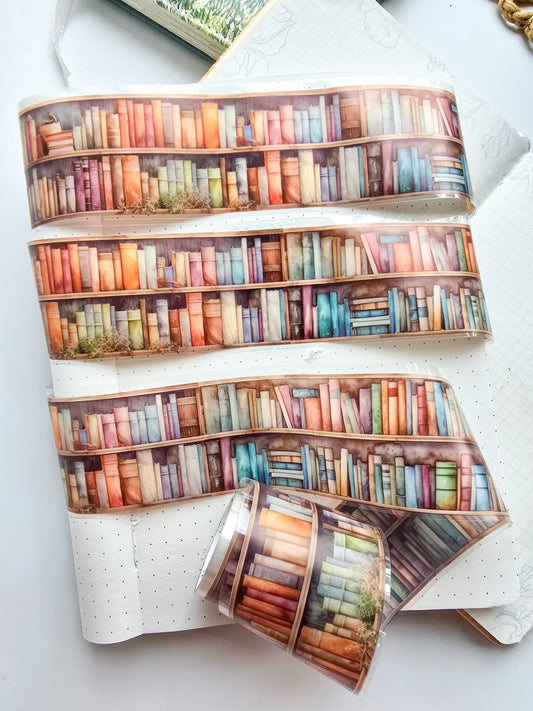 MHD-SHAY003 Transparent Sticker Roll| Library Theme | Books