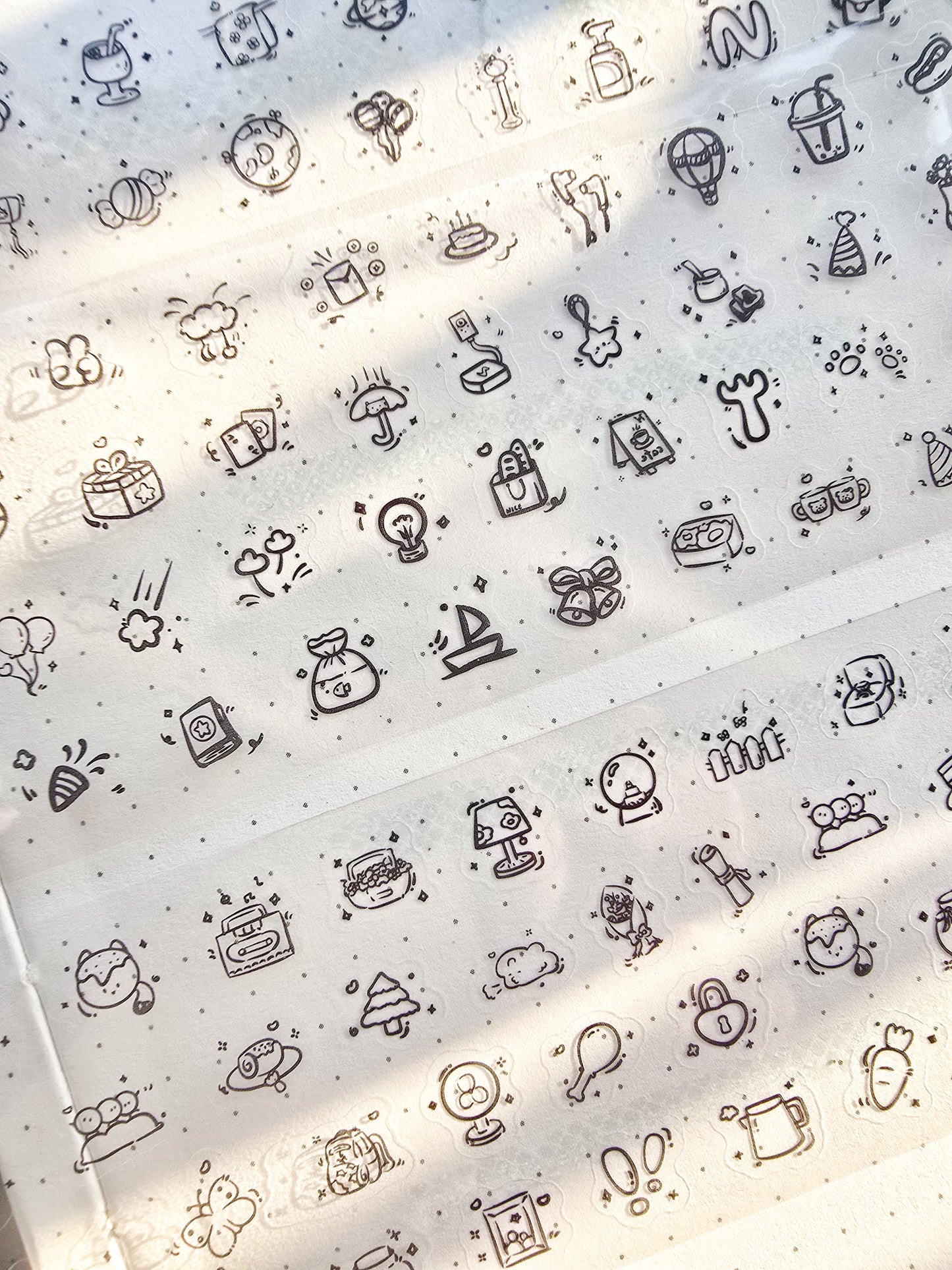 Mqch101- Random Any One Tiny Cutest Precut Sticker Roll