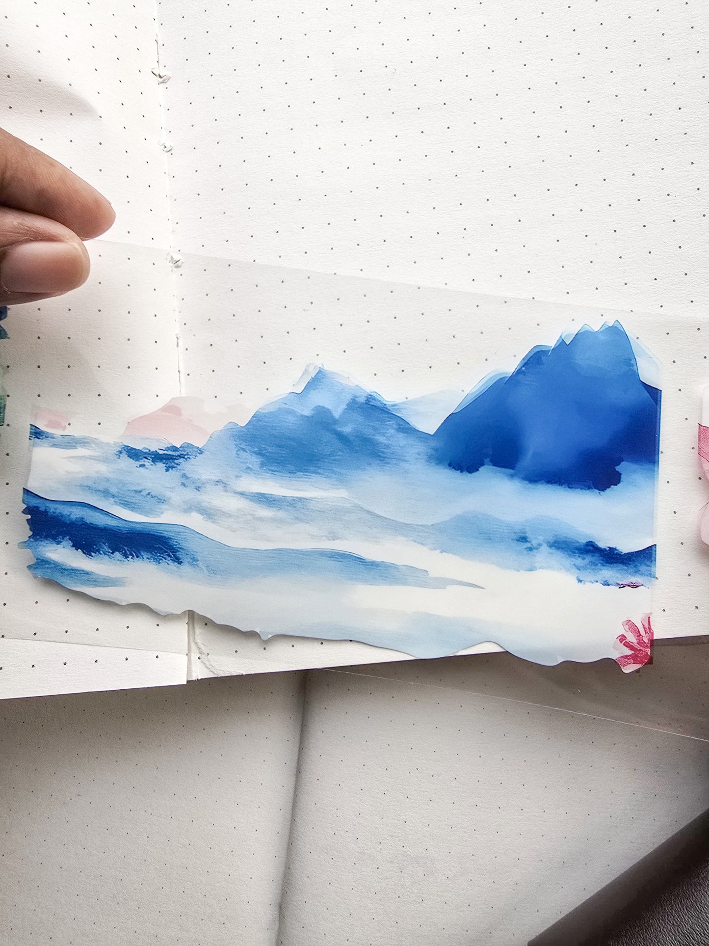 Lyly202-2 Sunset Greek Scenery Precut Sticker Roll
